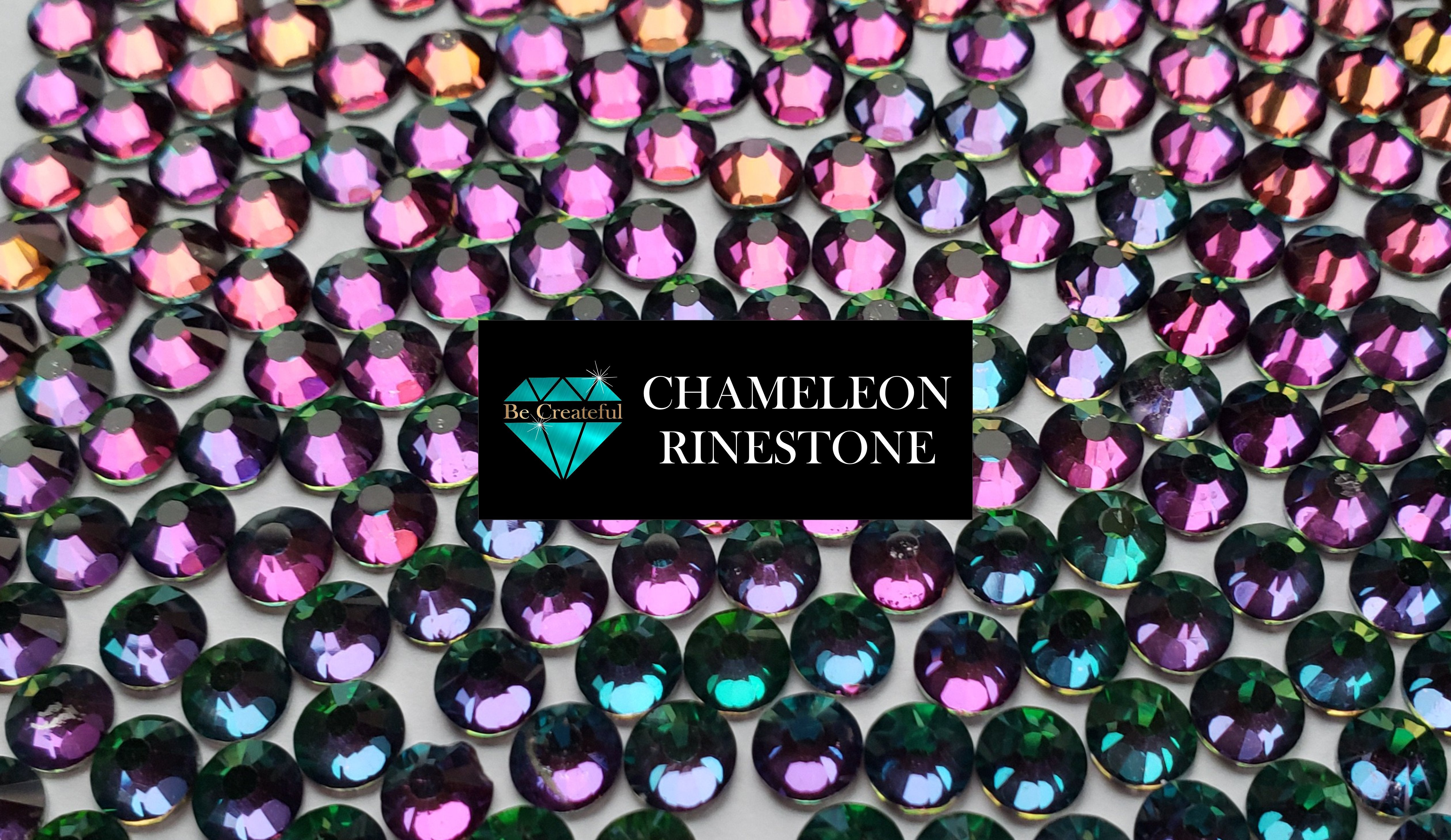 Flatback Foil Chameleon Cobalt Blue Glass Rhinestones – Be Createful