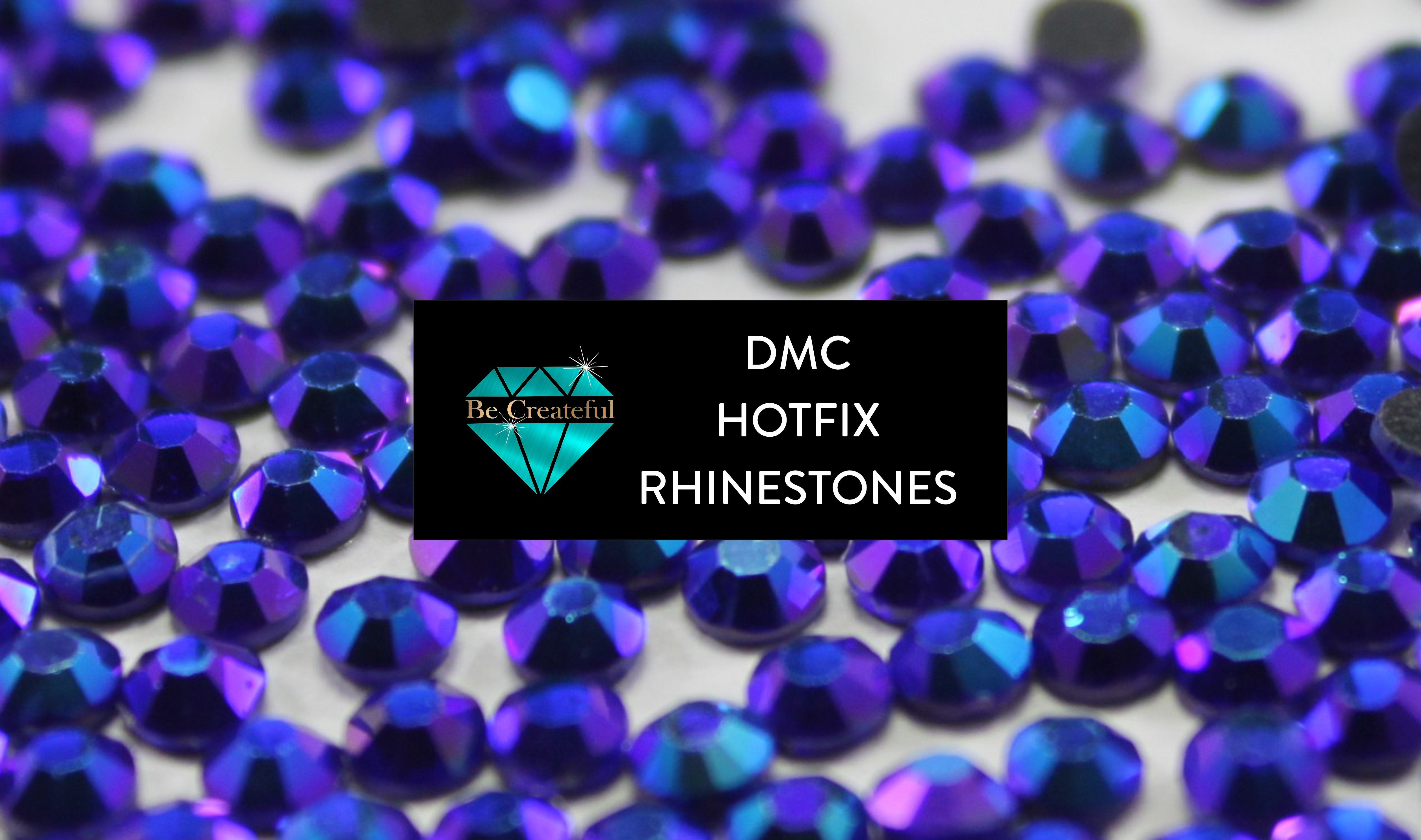 BULK HOTFIX DMC Montana Navy Blue Glass Rhinestones – Be Createful