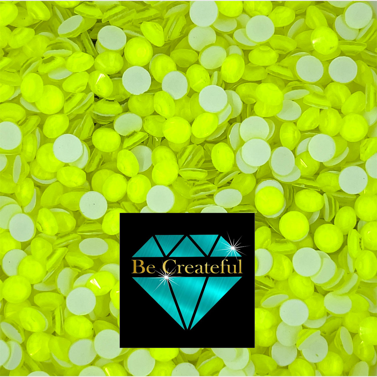 Neon Yellow LUXE® HOTFIX Rhinestones