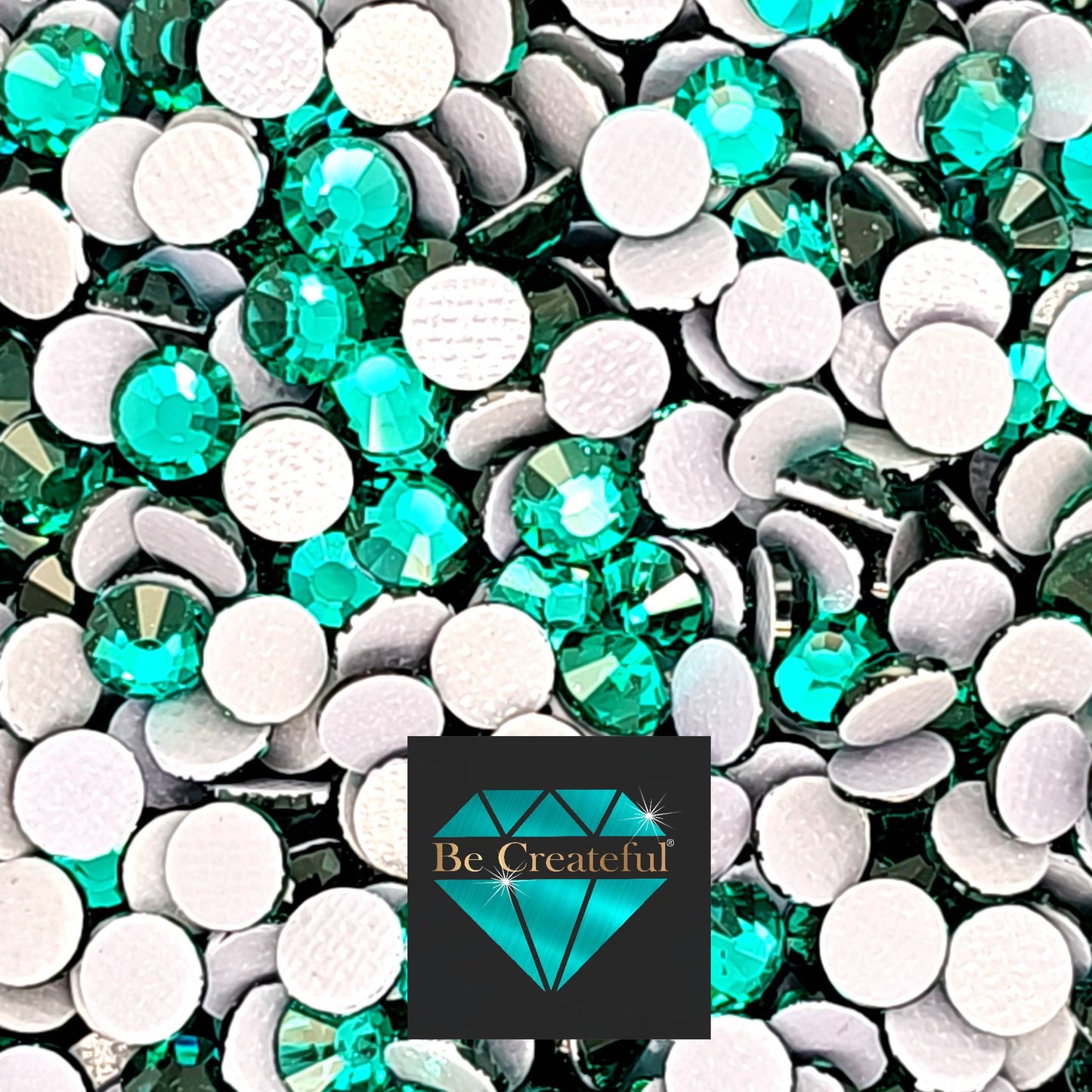 Hotfix Blue Zircon Glass Rhinestones are high-quality, high-facet rhinestones with intense sparkle and refraction.