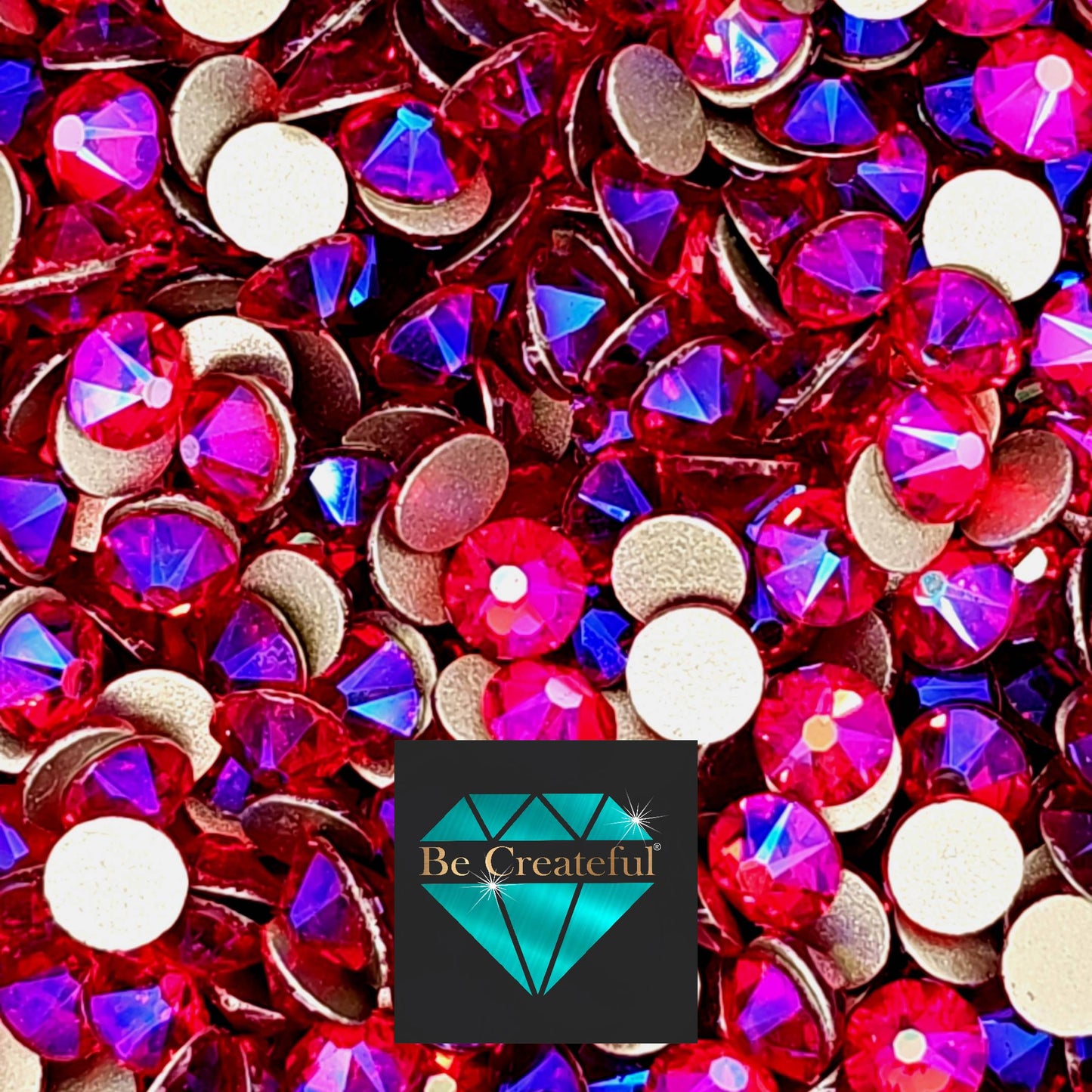 FLATBACK LUXE® Light Siam AB Rhinestones