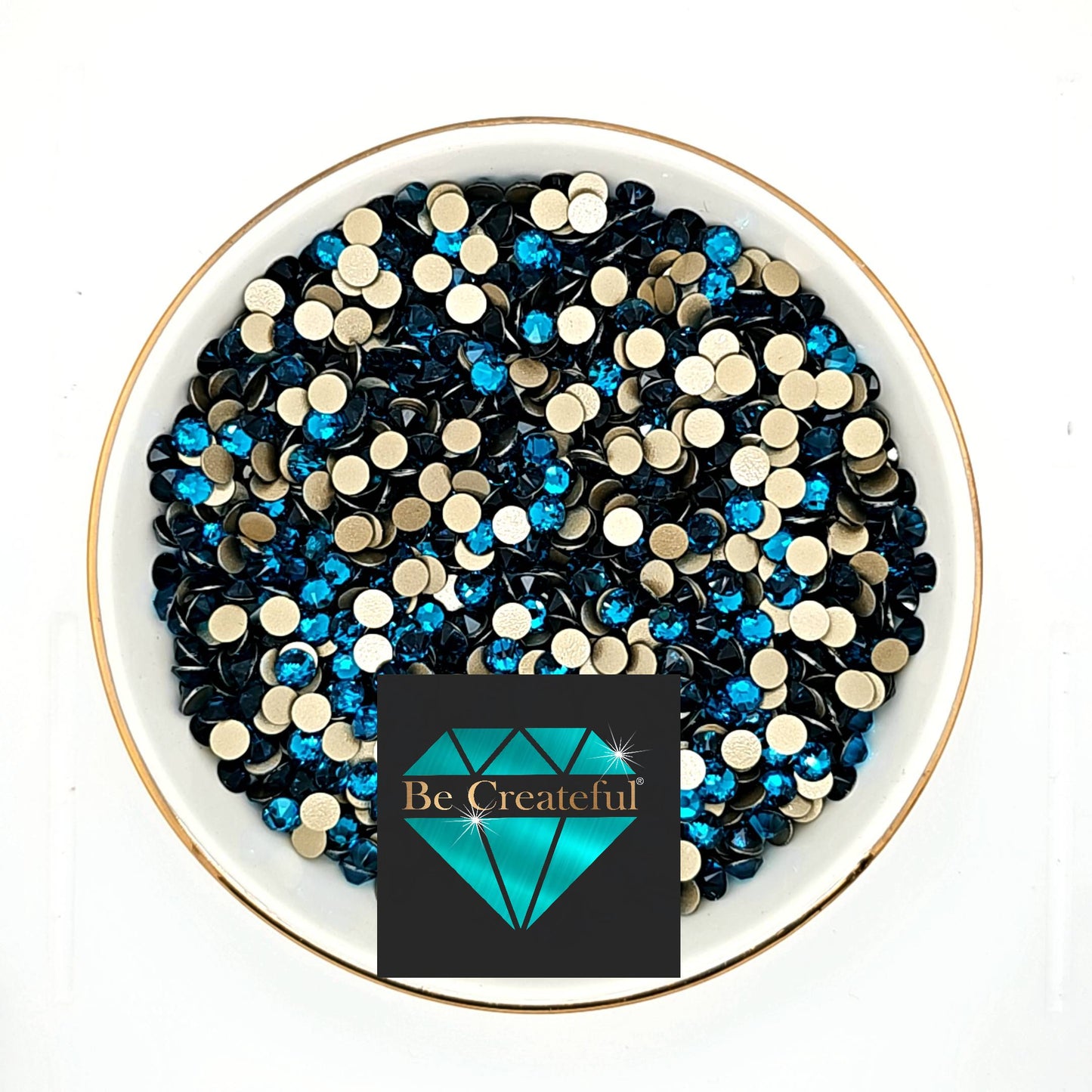 FLATBACK LUXE® Peacock Rhinestones