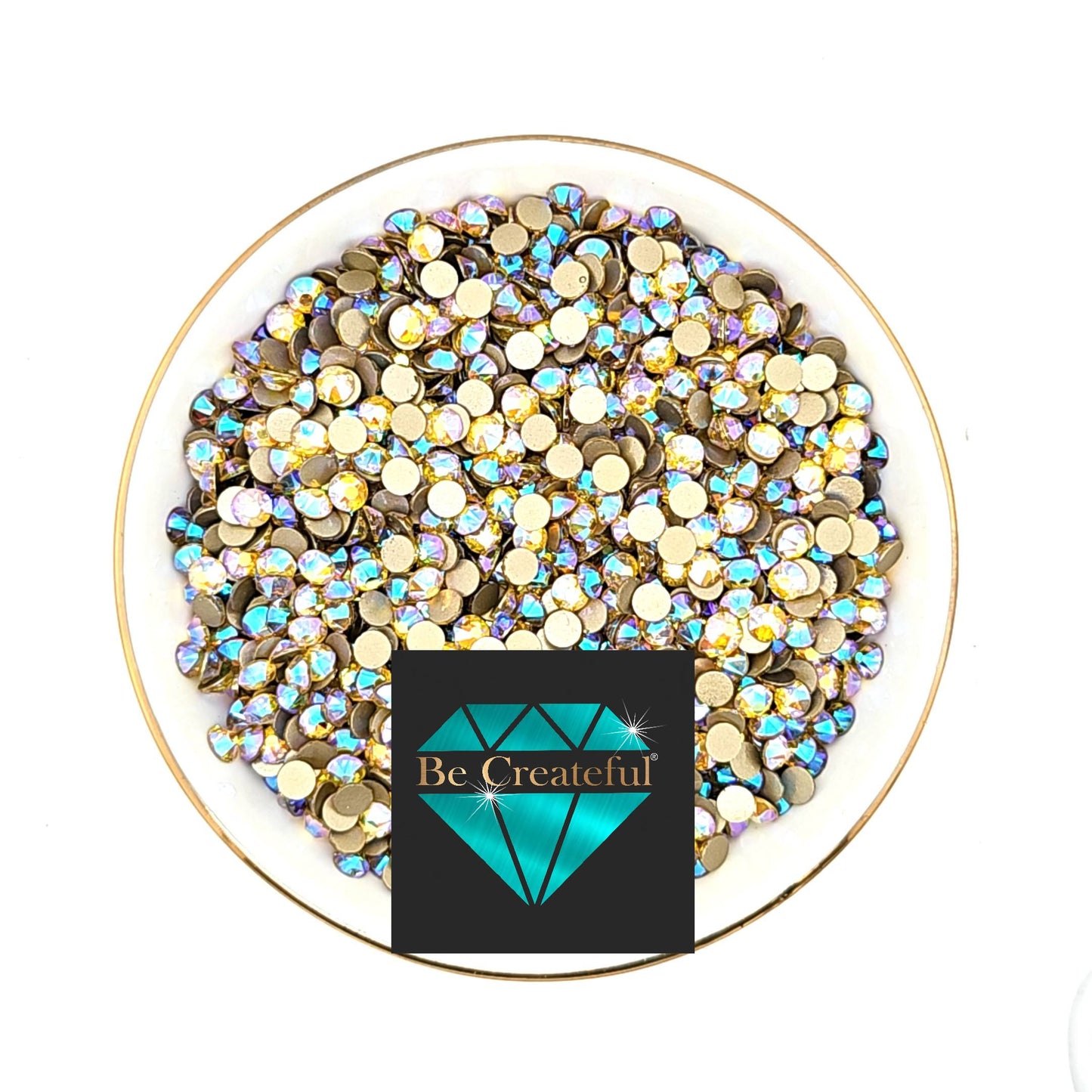 FLATBACK LUXE® Citrine AB Rhinestones