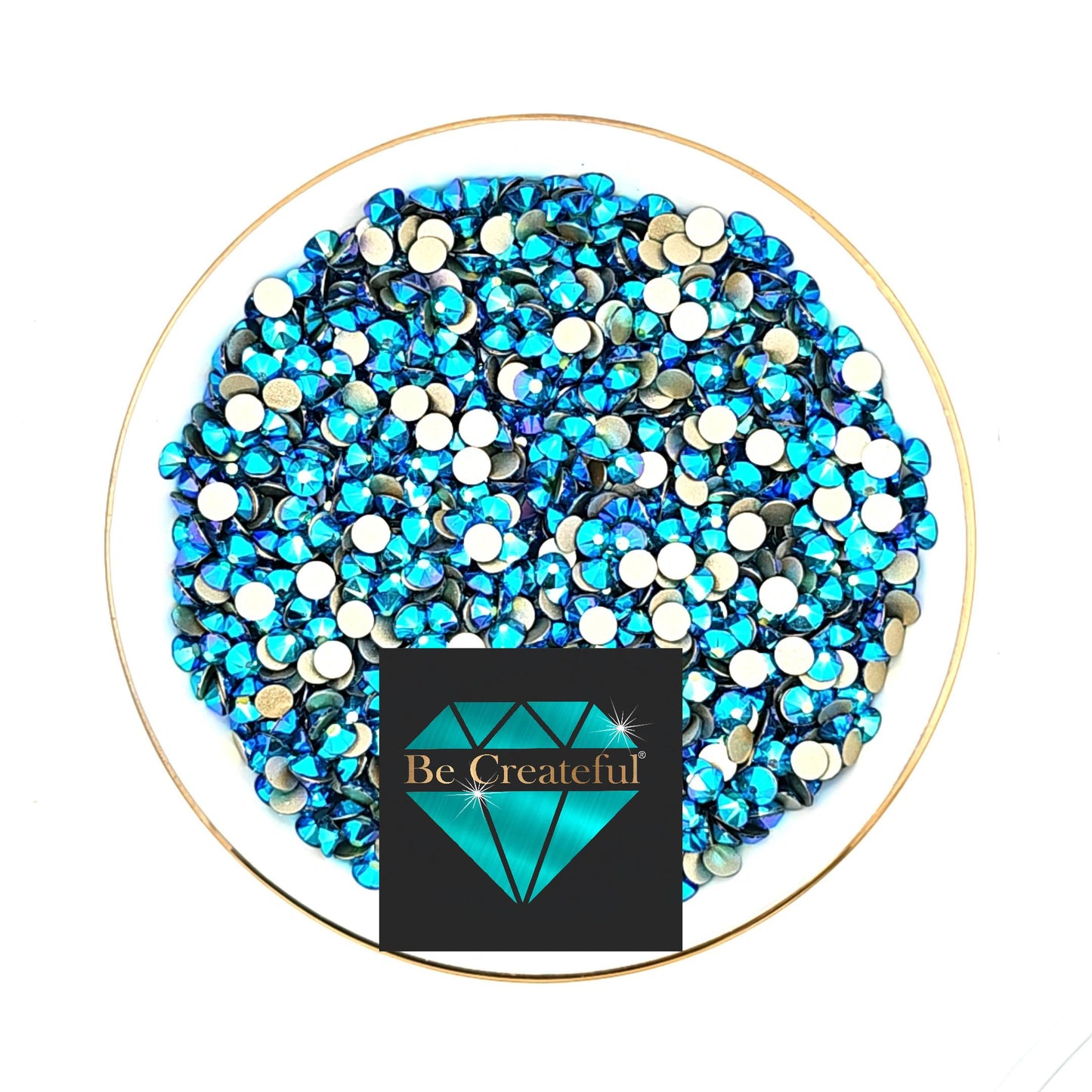 FLATBACK LUXE® Peacock AB Rhinestones