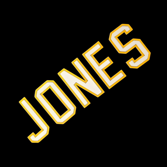 2.2" Varsity Twill and Rhinestone Letters - Iron On Patch