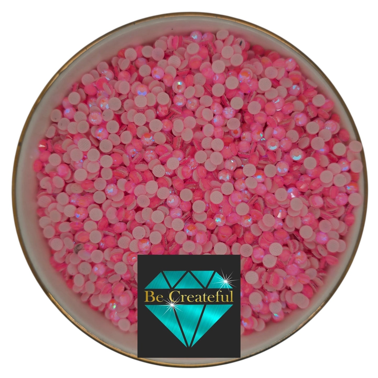 Neon Lt Pink AB LUXE® Hotfix Rhinestones