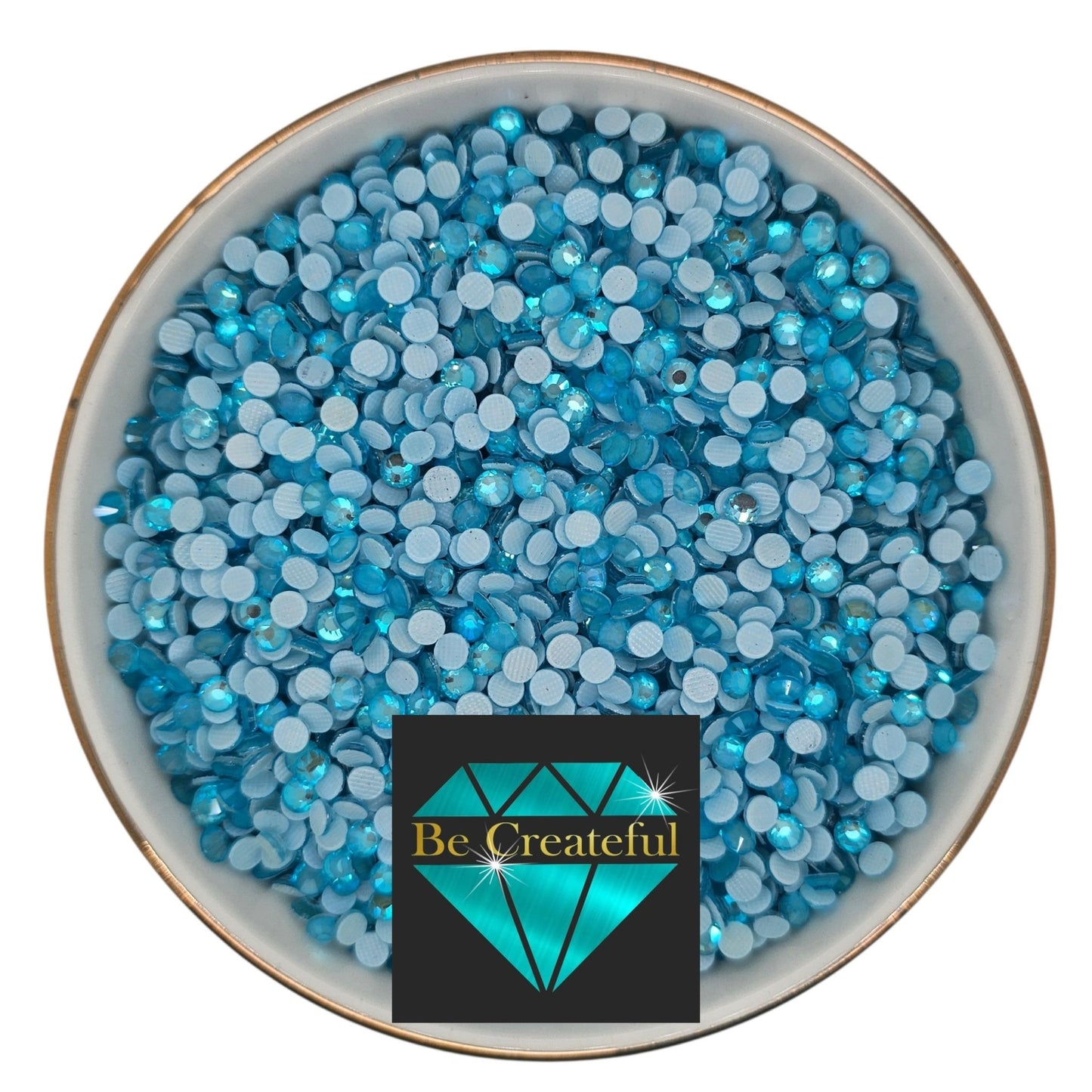 Neon Lt Blue AB LUXE® Hotfix Rhinestones