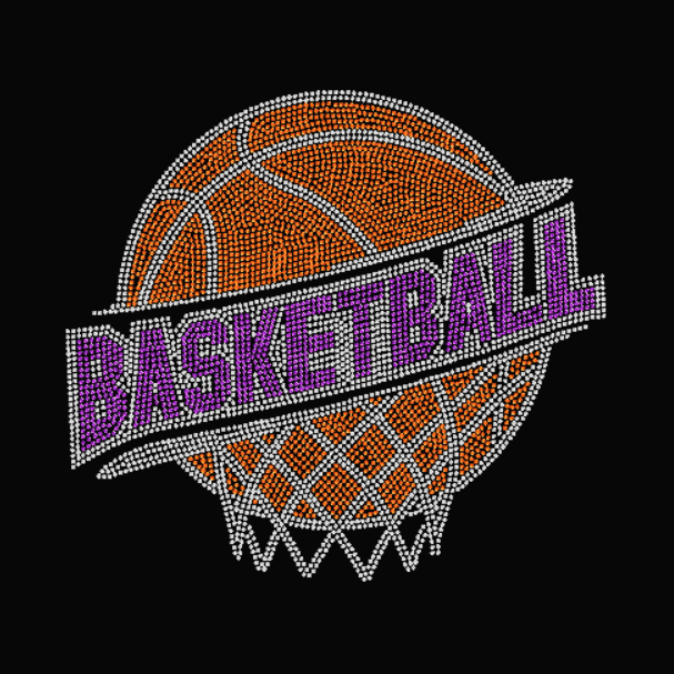 Basketball with purple