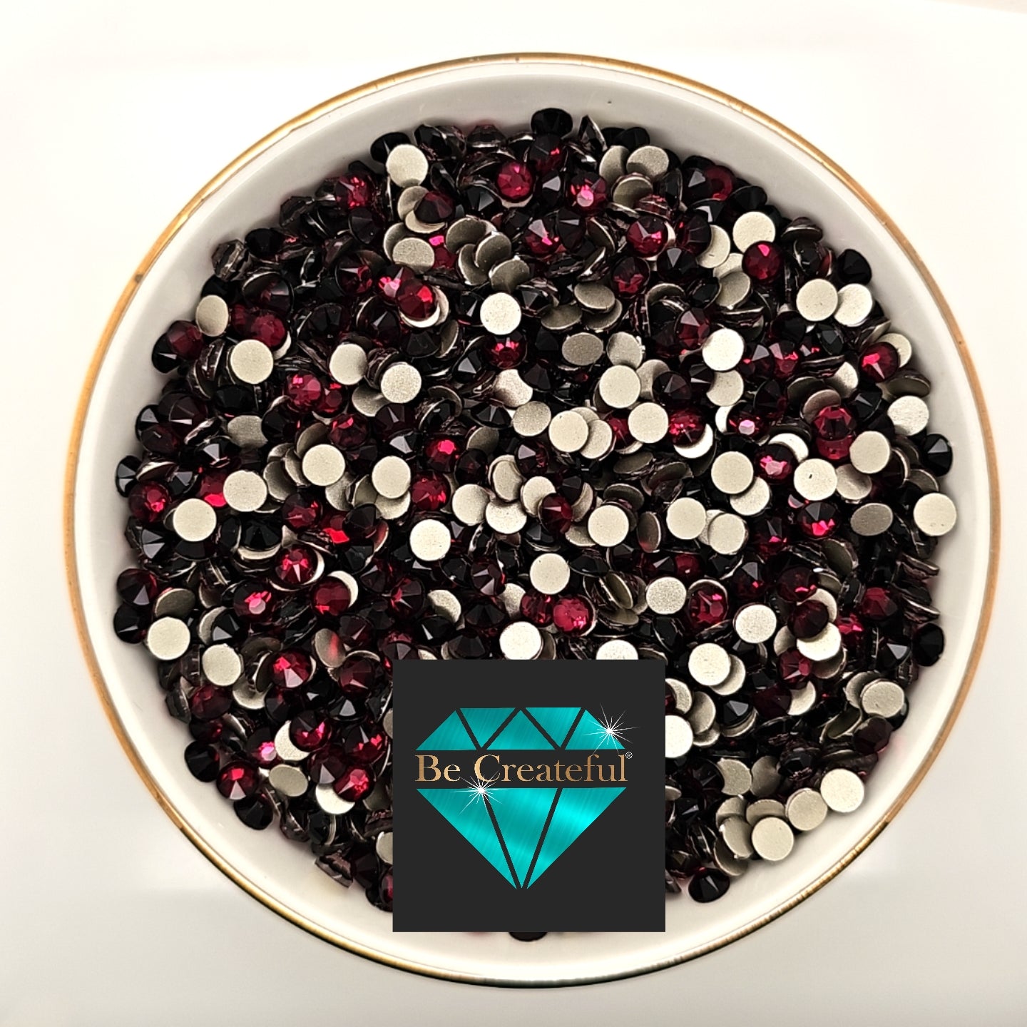 FLATBACK LUXE® Burgundy Rhinestones