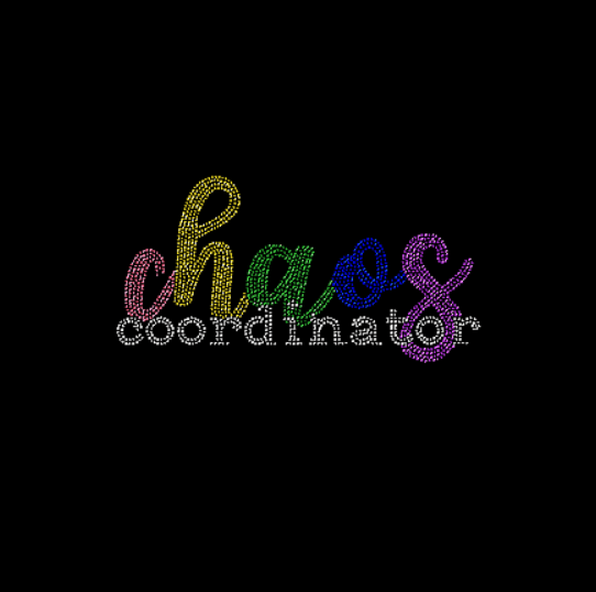 Chaos Coordinator Rhinestone Transfer