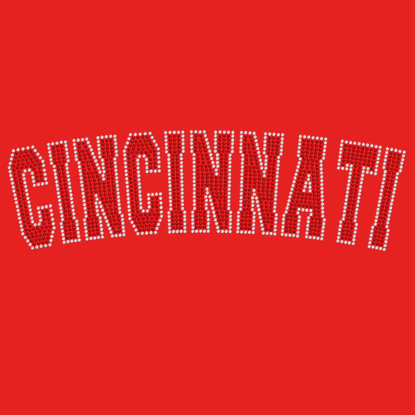 Curved Cincinnati Rhinestone Designs