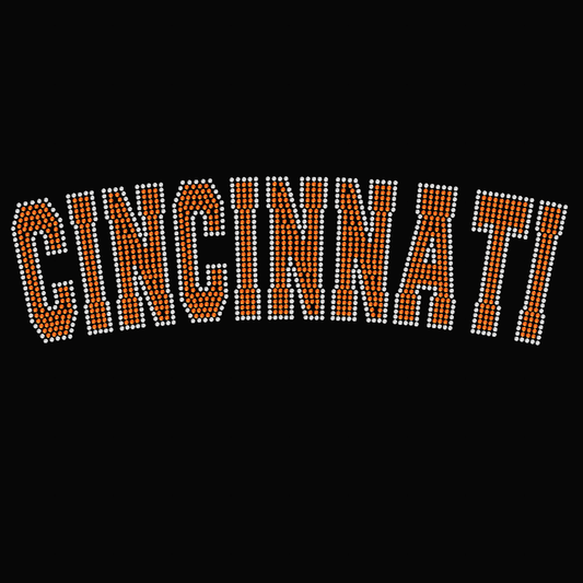 Curved Cincinnati Rhinestone Designs