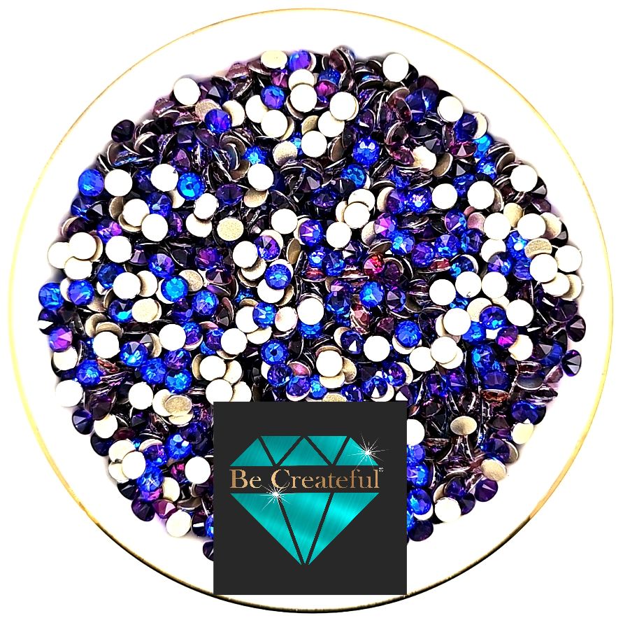 FLATBACK LUXE® Cobalt Shimmer Rhinestones