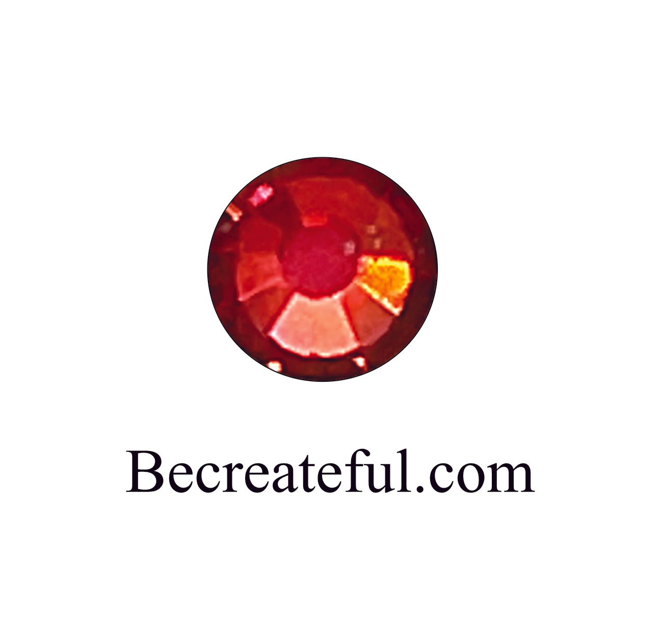 Flatback Aurora Siam Glass Rhinestones