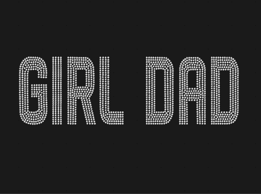 Girl Dad Rhinestone Transfer