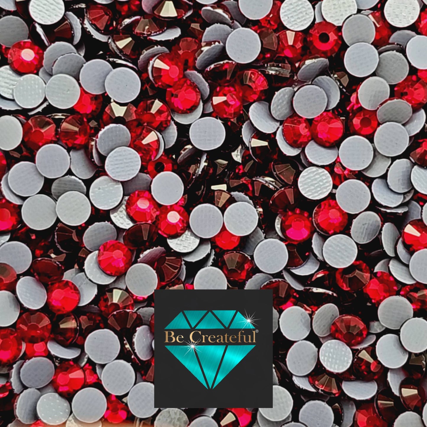 BULK LUXE® Dark Siam Red HOTFIX Rhinestones