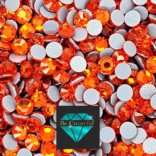 Hyacinth Orange BULK LUXE® HOTFIX Rhinestones-High-quality rhinestones without the high-quality price. Wholesale Rhinestone