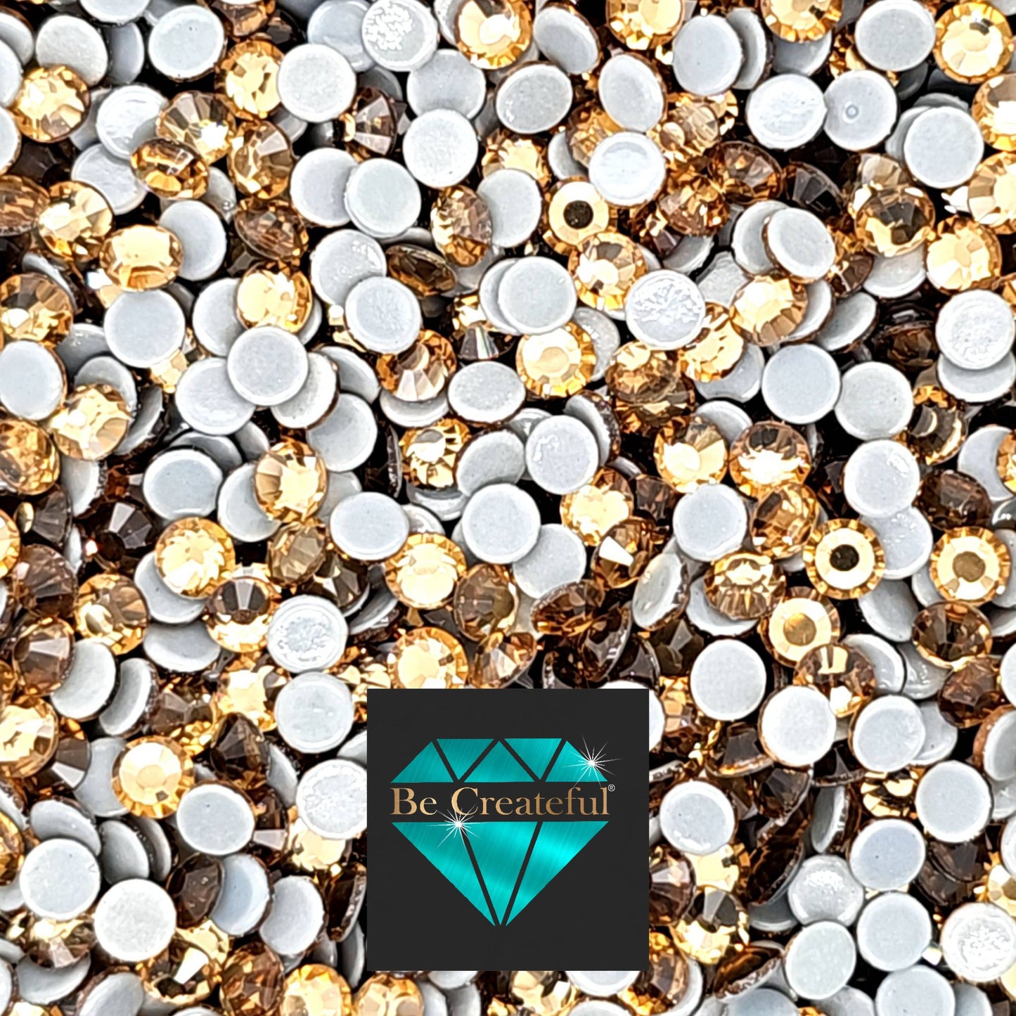LUXE® Light Topaz HOTFIX Rhinestones are high-quality glass rhinestone with intense sparkle and refraction.