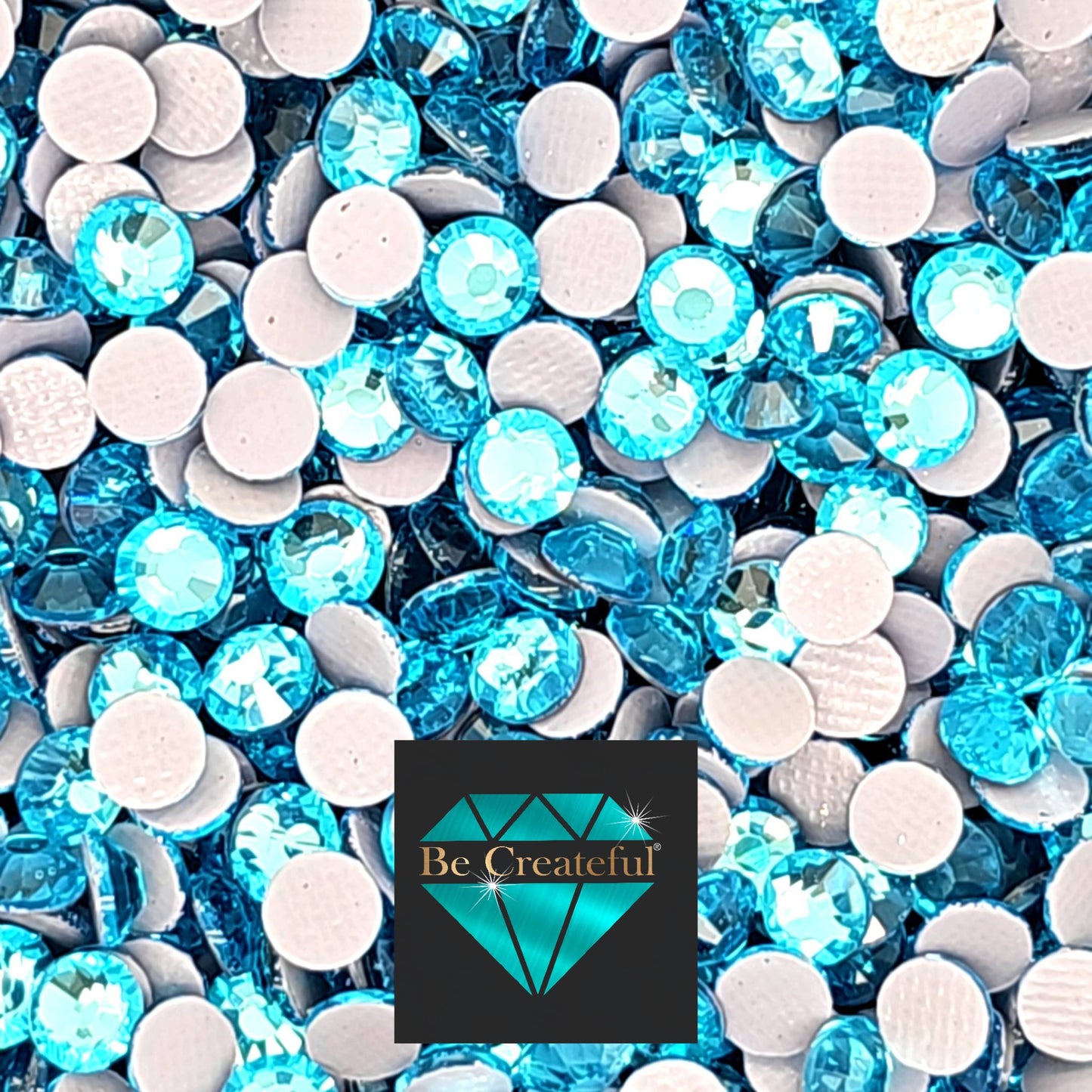 Aquamarine LUXE® HOTFIX Rhinestones