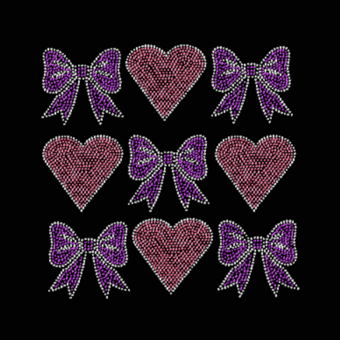 Heart and Bow Tic Tac Toe