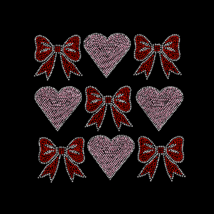 Heart and Bow Tic Tac Toe