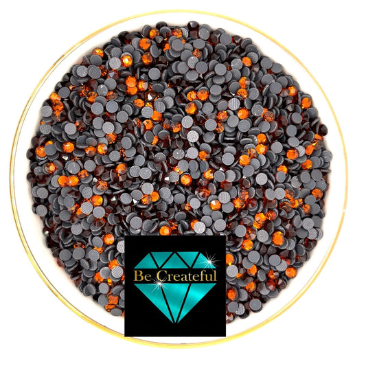 DMC Coffee Dark Topaz Glass Hotfix Rhinestone