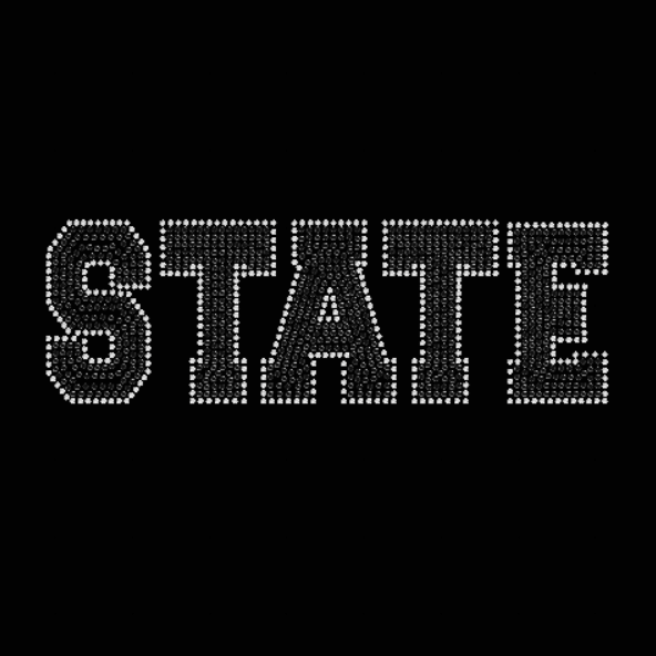 Rhinestone State in Jet Hemitite and crystal