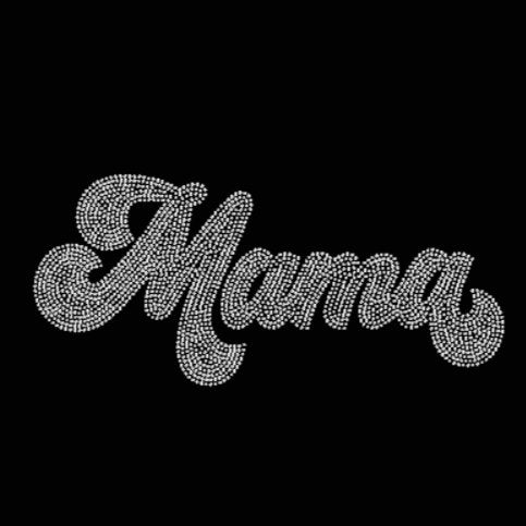 Mama Retro Rhinestone Transfer Crystal Rhinestone