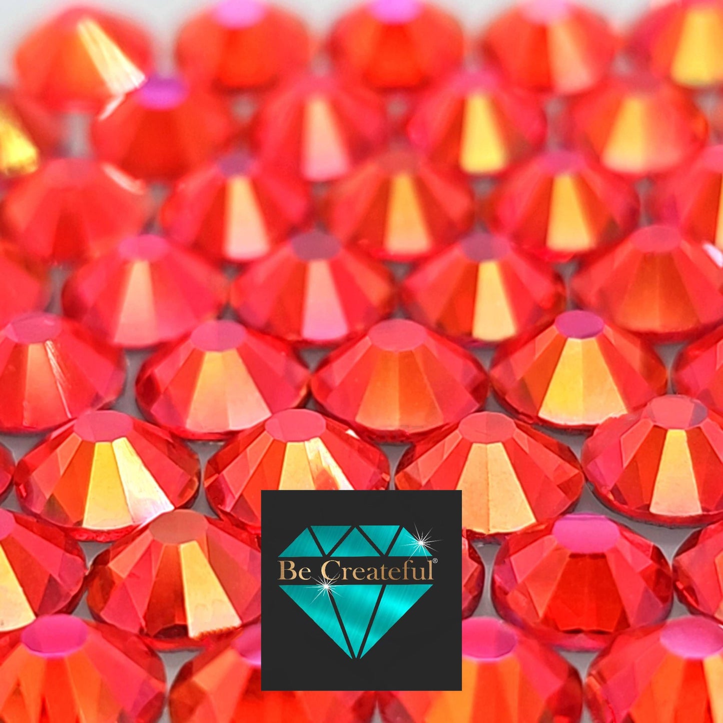 Multi-Size Mirage Siam Flatback Rhinestones