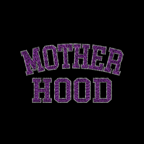 Mother Hood Arched Rhinestone Transfer