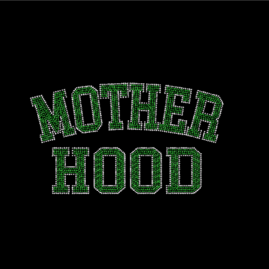 Mother Hood Arched Rhinestone Transfer