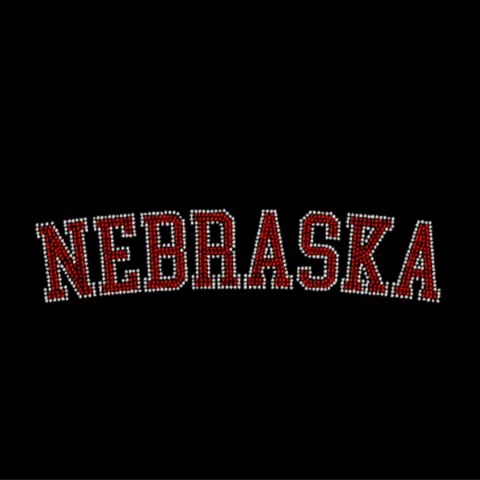Nebraska rhinestone transfer