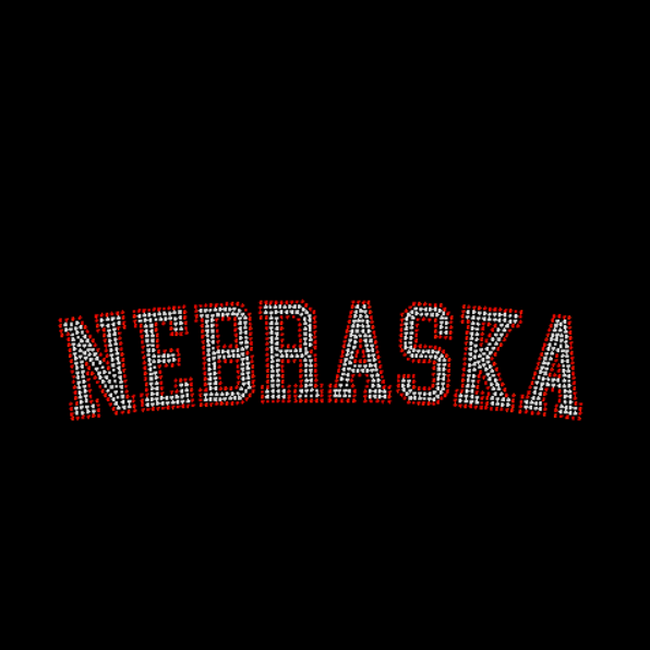 Nebraska rhinestone transfer