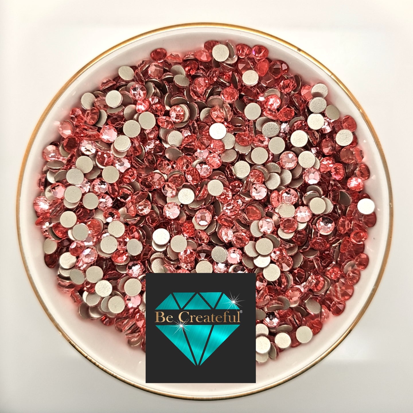 FLATBACK LUXE® Pinkish Rhinestones