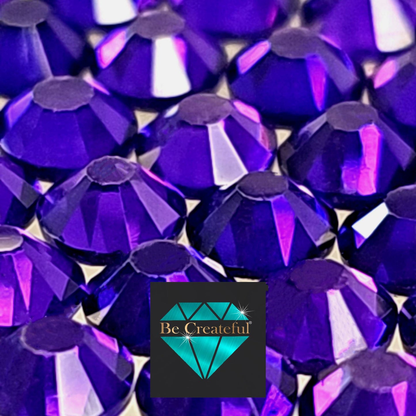 Multi-Size Purple Royale Flatback Rhinestones