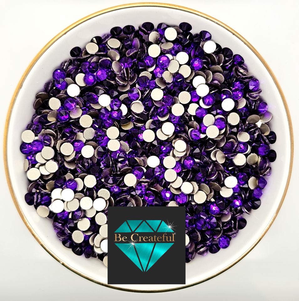 BULK LUXE® Purple Royale FLATBACK Rhinestones