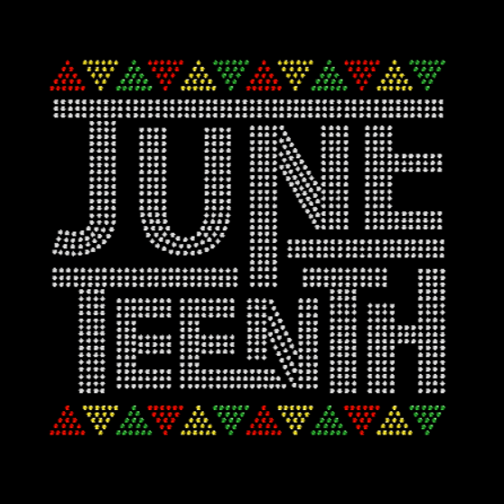Juneteenth Triangles Rhinestone Transfer