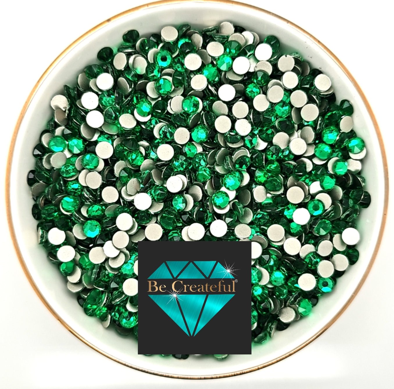 LUXE® Spring Green Flatback Rhinestones