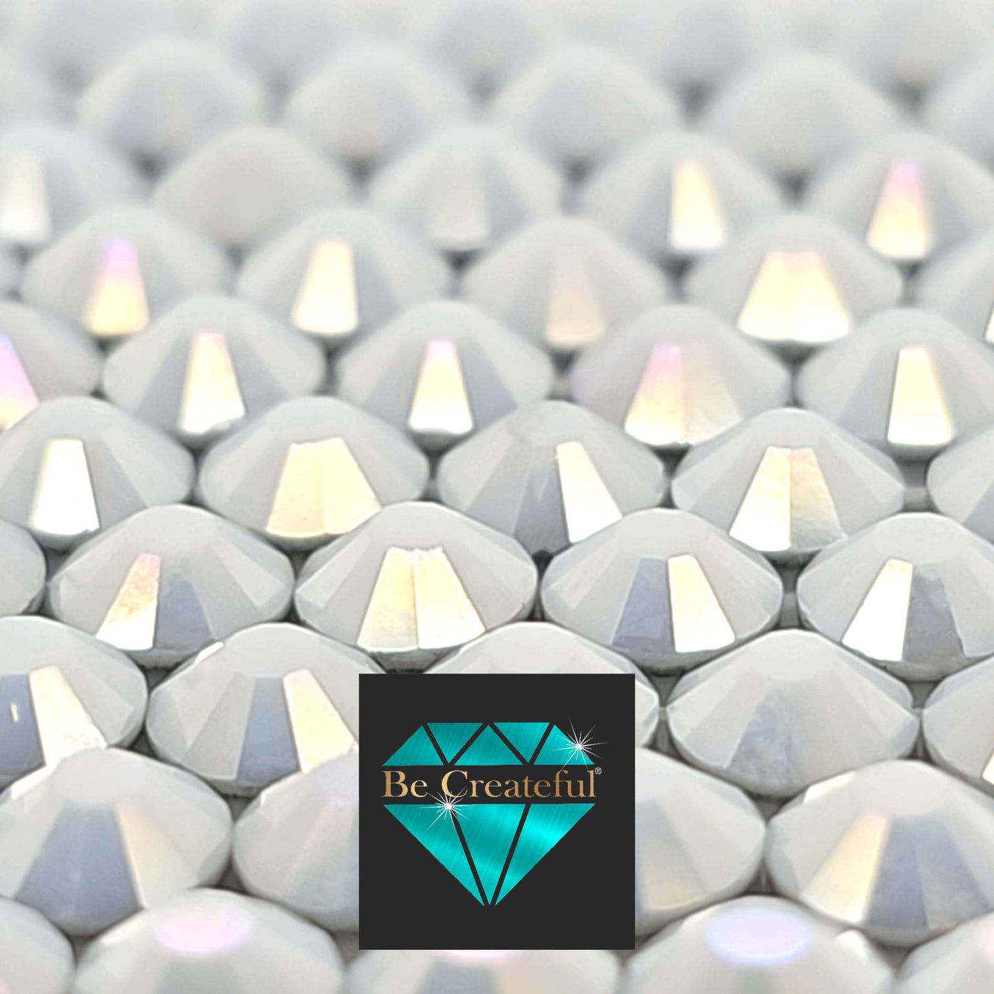 FLATBACK Starry Alabaster Rhinestones