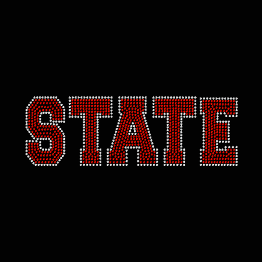 Rhinestone State Transfer in Crystal and Red