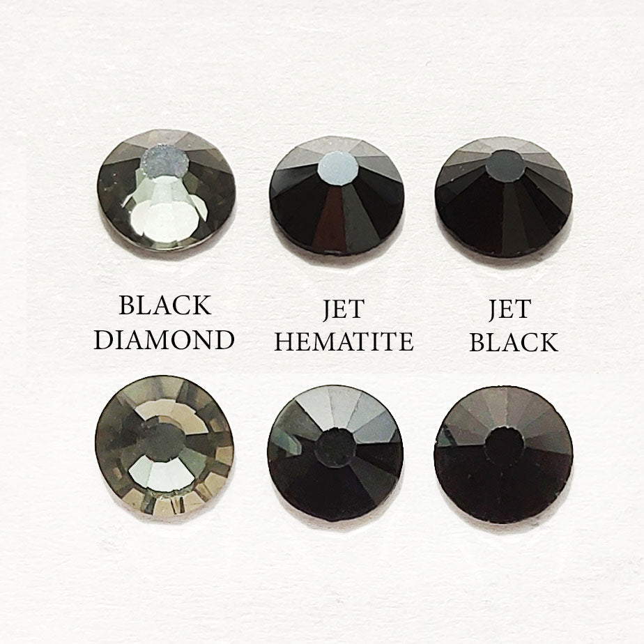 Be Createful Black Diamond, Jet Hematite, Jet Black Hotfix Rhinestones Hotfix Rhinestones - Flatback Rhinestones
