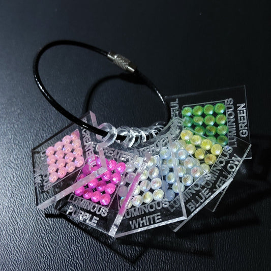 Clearance Rhinestone Luminous Swatch Charms-Set of 6