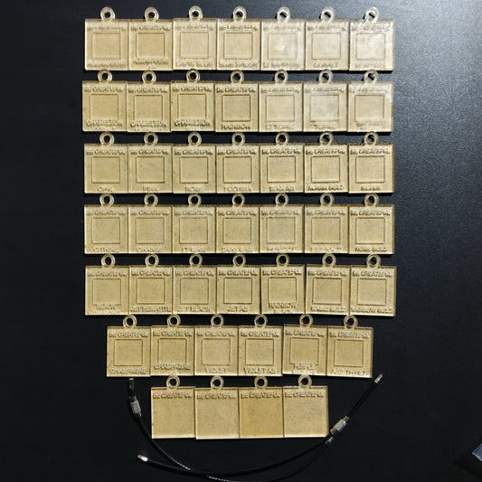 Clearance Rhinestone Color Swatch Charms-Set of 45