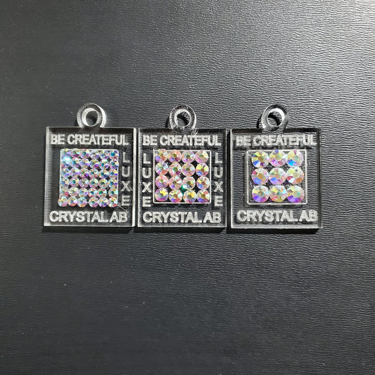 Rhinestone Blank Swatch Charms-Customizable Set of 10