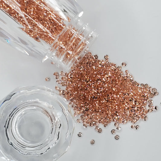 Pixie Dust Peach Glass Rhinestones are high-quality glass SS2 Rhinestones. Pixie Dust Glass is perfectly rhinestone nail art