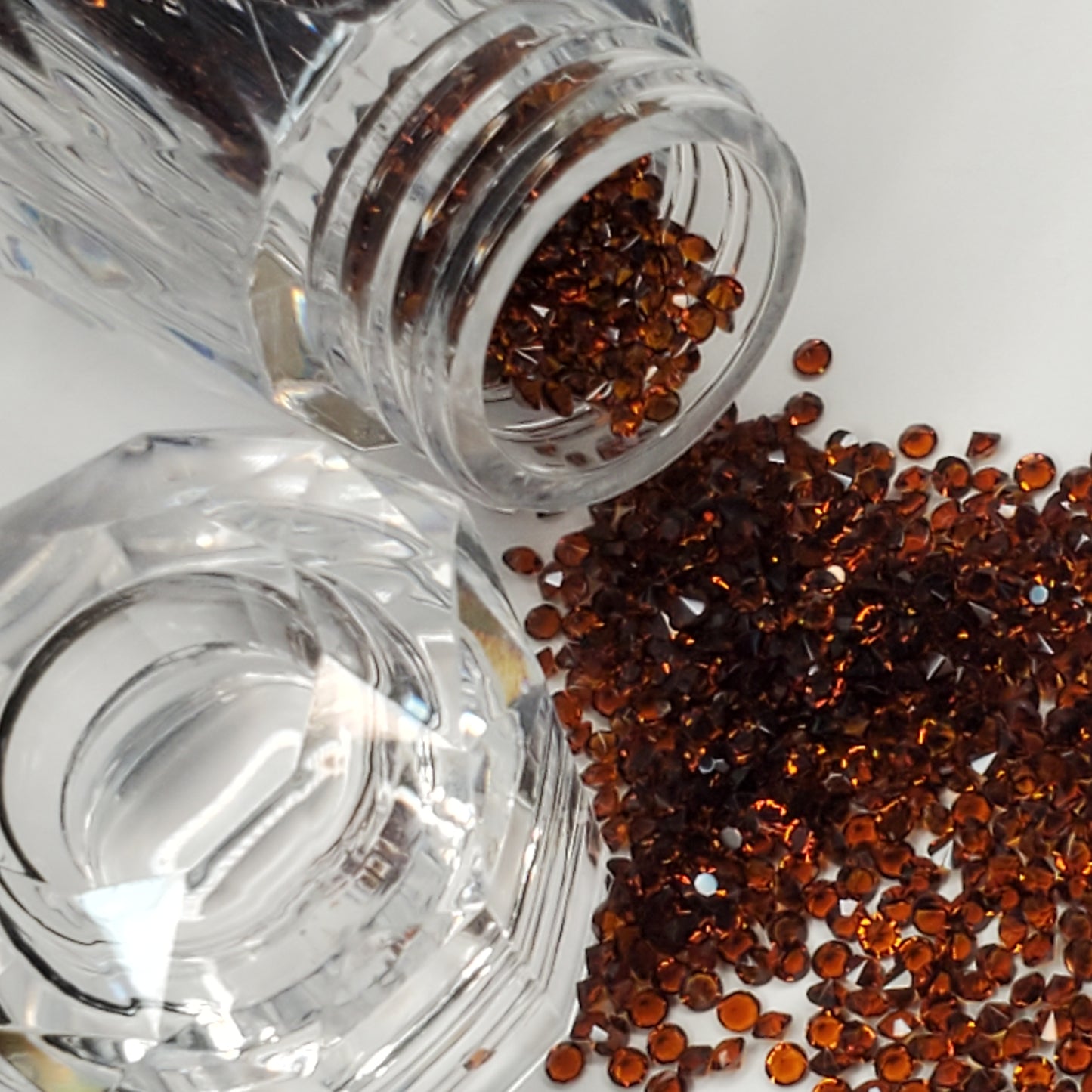 Coffee Brown Pixie Dust rhinestones -Rhinestone Nail Art - Wholesale Rhinestones - Rhinestone - Flatback rhinestones -5⭐rated