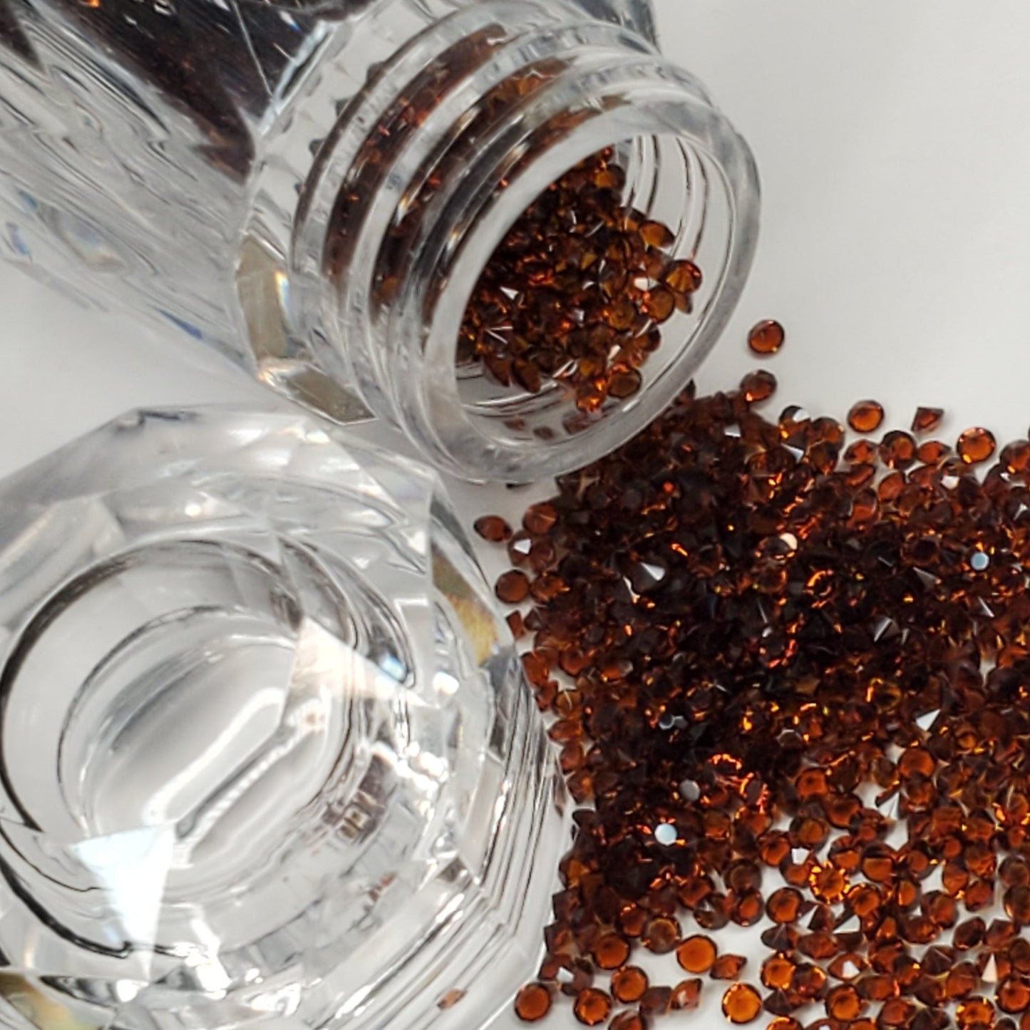 Coffee Brown Pixie Dust rhinestones -Rhinestone Nail Art - Wholesale Rhinestones - Rhinestone - Flatback rhinestones -5⭐rated