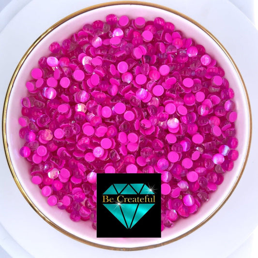 Multi-Size Rose Pink Mermaid Tears Flatback - Mixed Size Rose Mermaid Tears rhinestones - flatback mermaid tear rhinestones