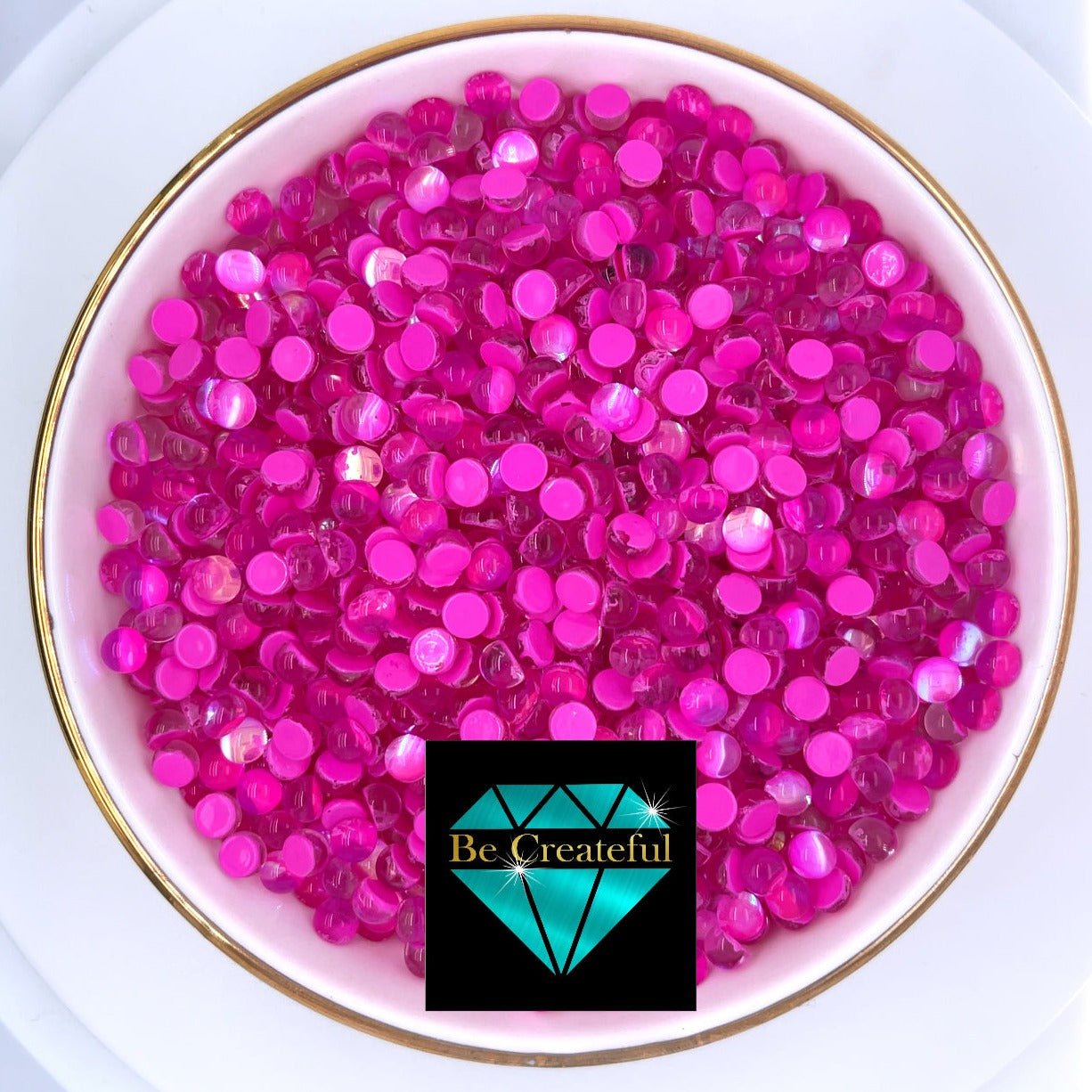 Rose Pink Glass Mermaid Tears