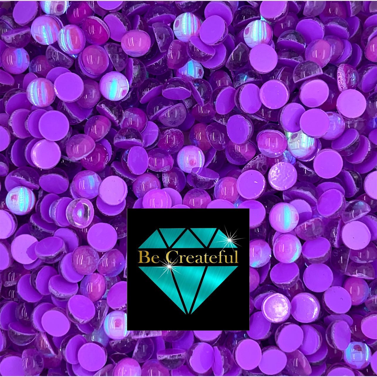 Multi-Size Purple Mermaid Tears Flatback - Mixed Size Purple Mermaid Tears rhinestones - flatback mermaid tear rhinestones